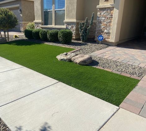 hardscaping pathway on residential property mesa az